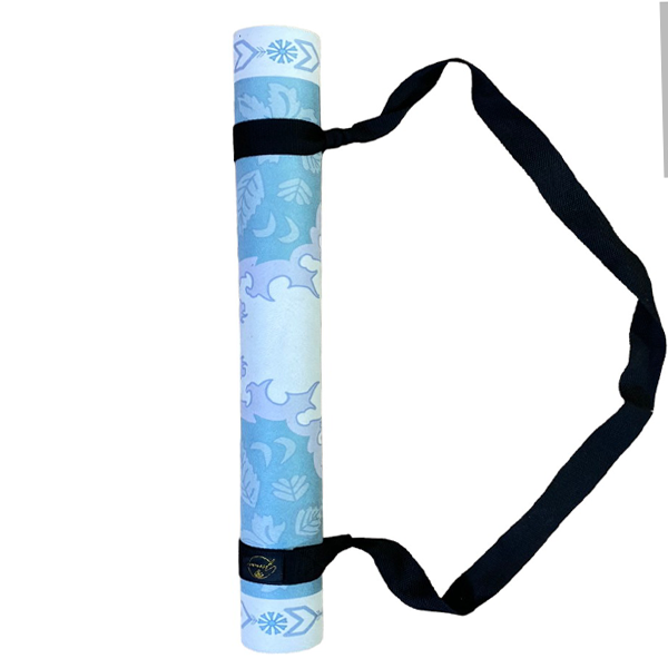 Free Ship - Thảm tập yoga du lịch cao cấp chính hãng Yvonne dày 1,5mm gấp gọn, bề mặt nhám, siêu bám, ưa mồ hôi, dễ vệ sinh, chất liệu cao su tự nhiên, kích thước 183cm x 66cm, nặng 1,2kg