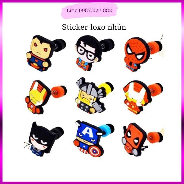 Combo 4  Sticker  Lò Xo Gắn Dép, Jibbitz loxo Gắn Dép Cross cá xấu Có Lỗ Siêu Đẹp, charm, icon gắn dép