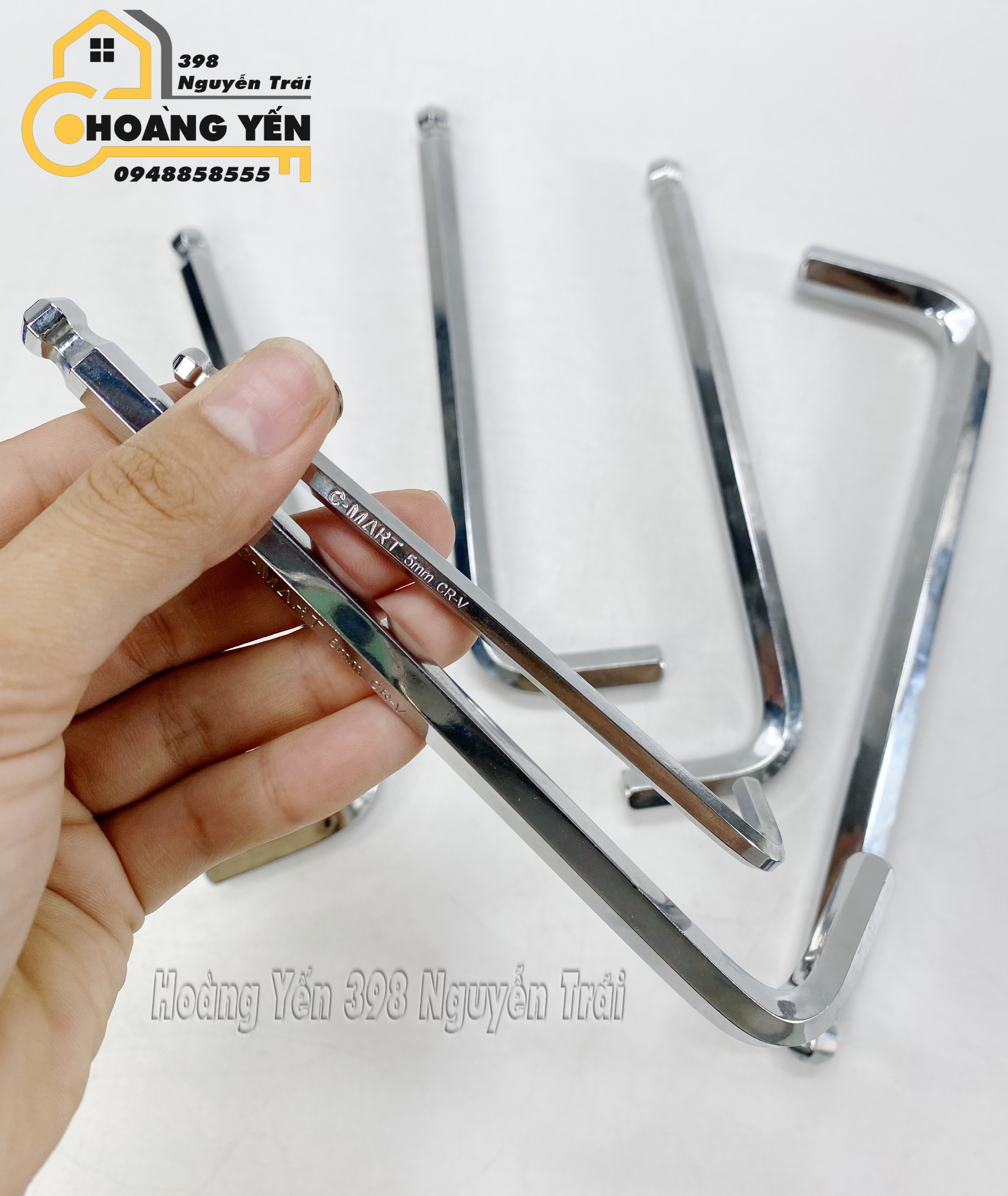 Lục giá đầu bi kiểu L C-Mart F0171 1.5mm 2.0mm 2.5mm 3.0mm 5.0mm 6.0mm 8.0mm 10.0mm 12.0mm 14.0mm lục giác đầu bi kiểu L bán lẻ