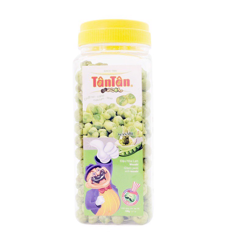 Đậu Hòa Lan Wasabi Tân Tân Hộp 190g