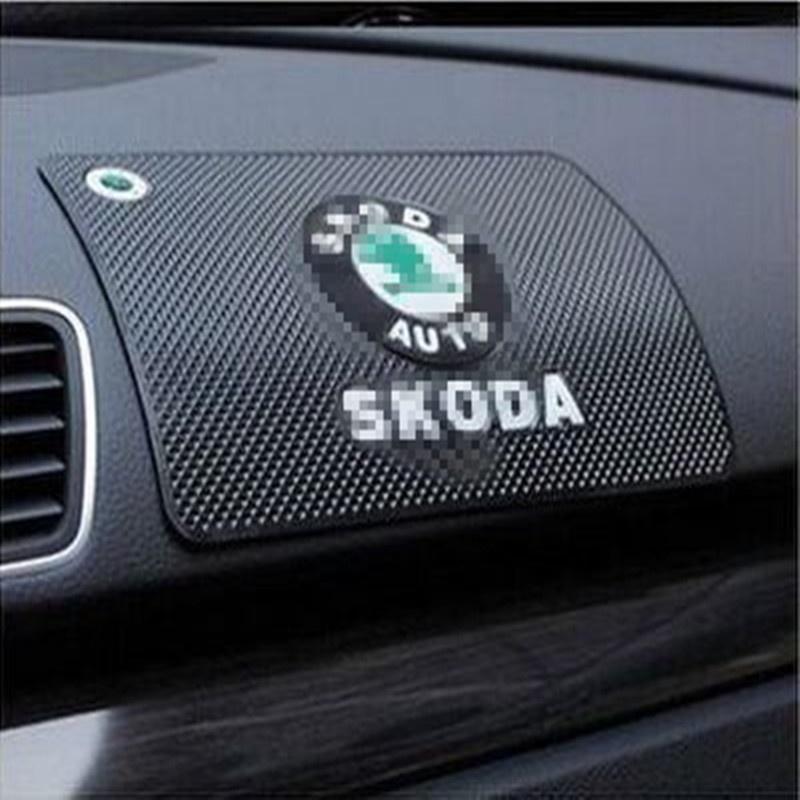 Thảm Lót Trang Trí Bảng Điều Khiển Trung Tâm/Điện Thoại Chống Trượt In Logo Xe Hơi
