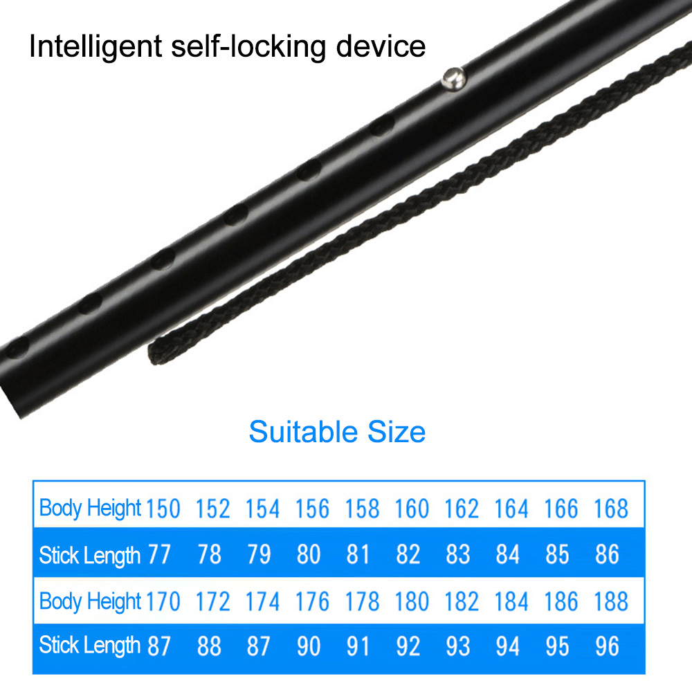 Gậy đi bộ báo động thông minh, đa chức năng Led , FM , MP3