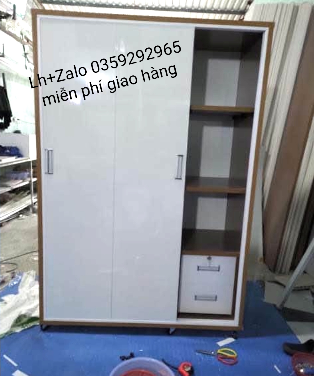 Tủ nhựa đài Loan 3 cánh cửa lùa