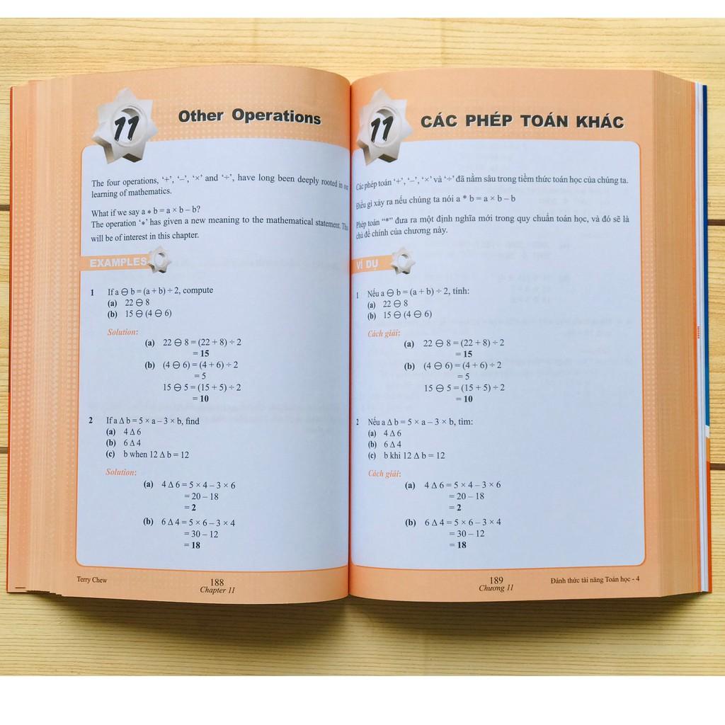 Sách Đánh Thức Tài Năng Toán Học 4, Toán Song Ngữ Singapore, Toán lớp 4, lớp 5 ( 10 - 12 tuổi )
