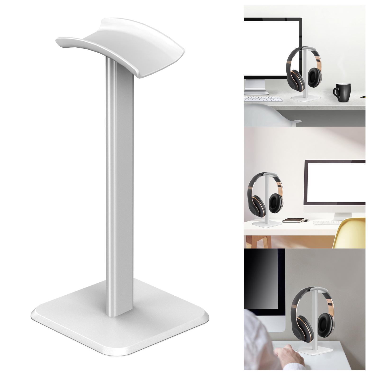 Universal Headphone Stand Desktop Display Solid Base Aluminum Bracket Headset Hanger for DJ Gamer PC Over Ear Headsets Gaming All Headphones