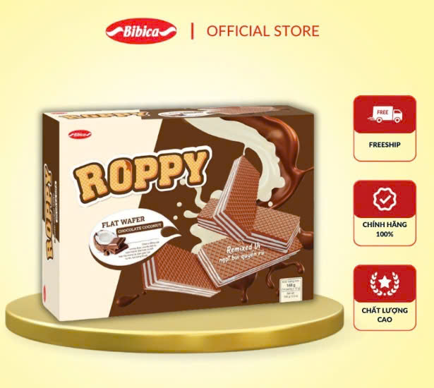 Bánh Kem Xốp Roppy Bibica 168g
