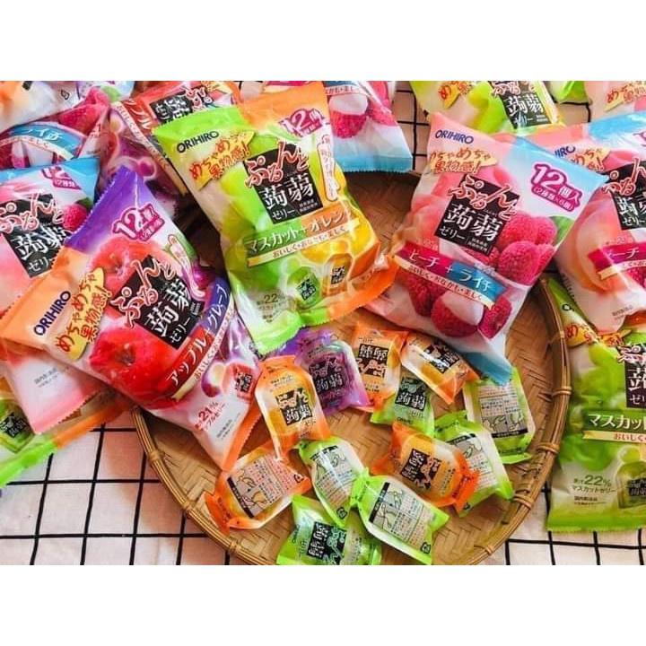 Thạch trái cây Orihiro Nhật Bản cho bé gói lớn 240g