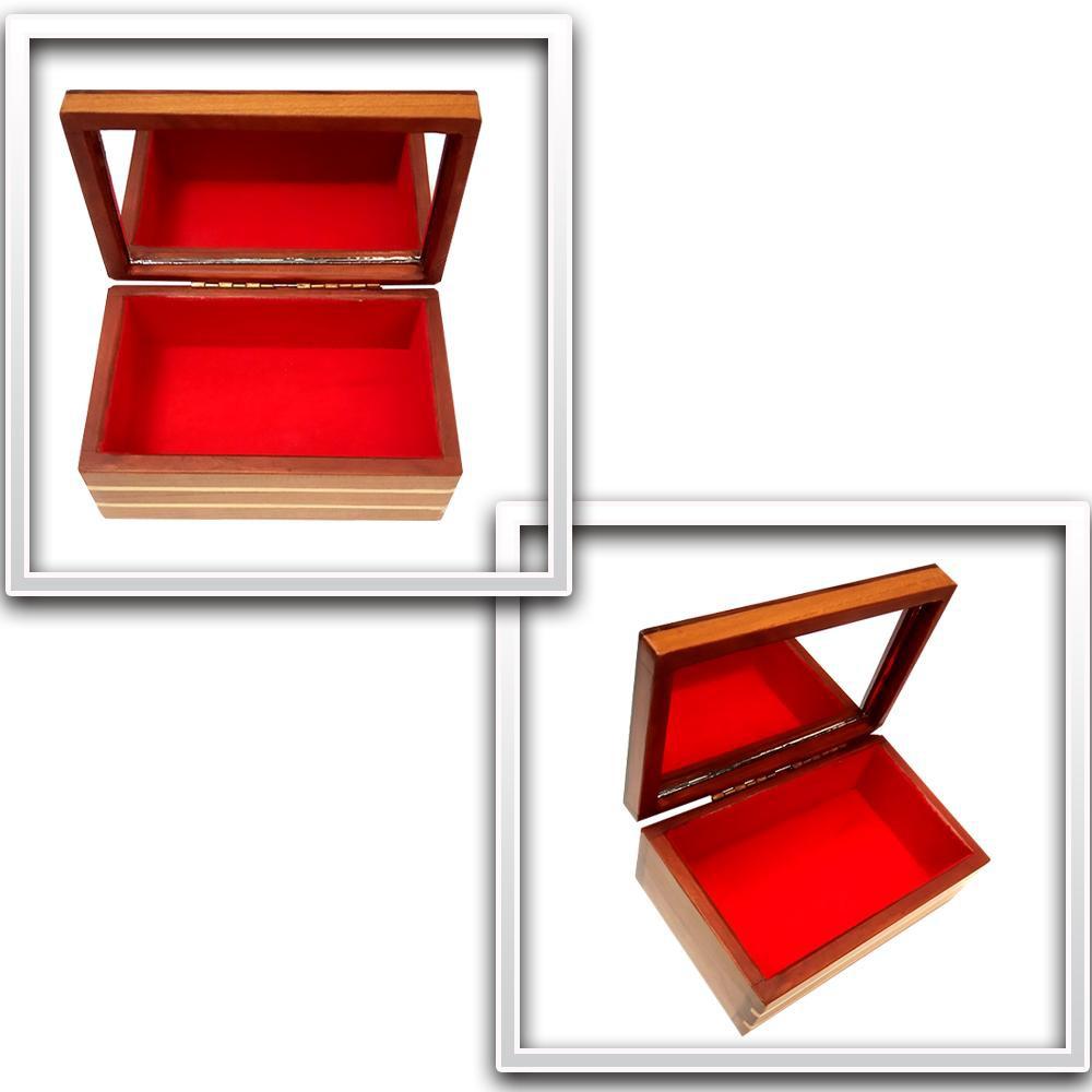Hộp đựng trang sức bằng gỗ cẩm phối gỗ hương, hàng thủ công cao cấp và khắc chữ Love