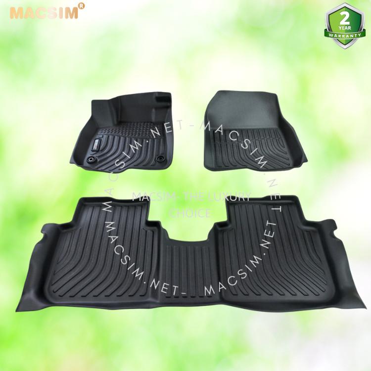 Thảm lót sàn xe ô tô Honda CRV 2023+  Nhãn hiệu Macsim chất liệu nhựa TPE cao cấp màu đen