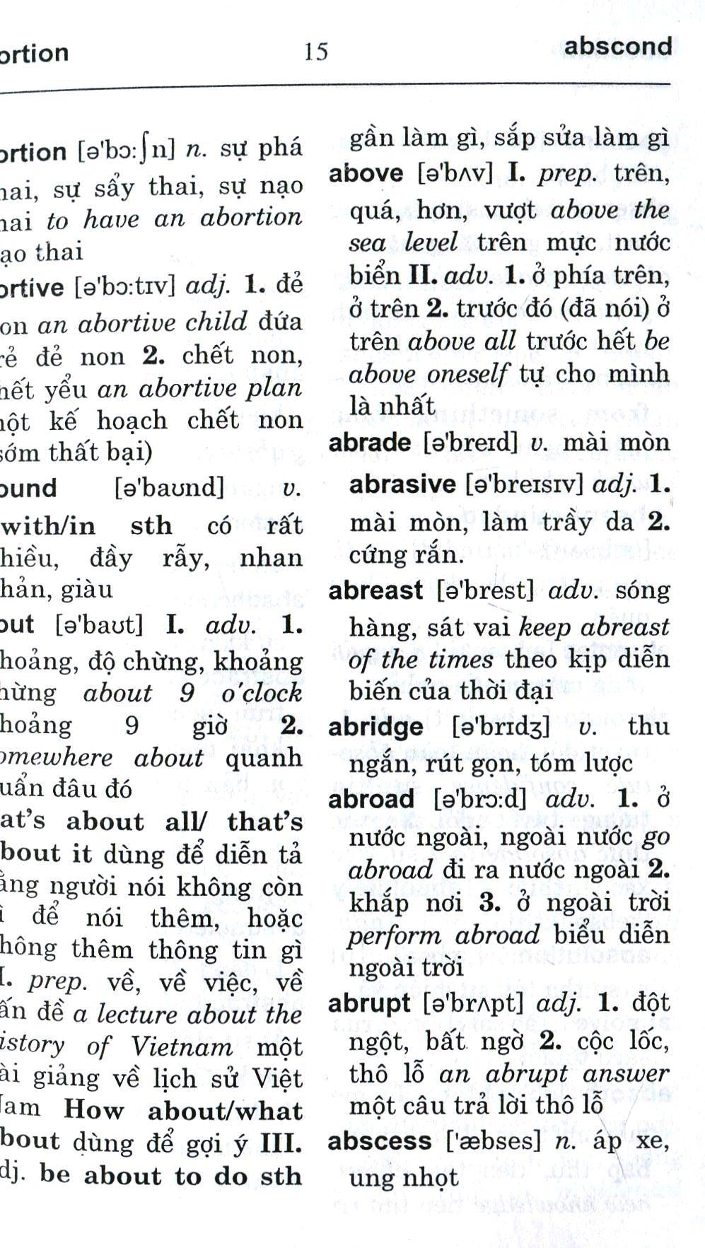 Sách - Từ Điển Anh-Viêt Dành Cho Học Sinh Trung Học Phổ Thông (170.000 Từ) (Tái Bản 2023) - ảnh 7