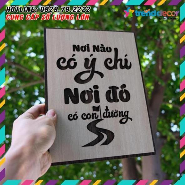 Tranh truyền cảm hứng "nơi nào có ý chí nơi đó có con đường" mẫu mới
