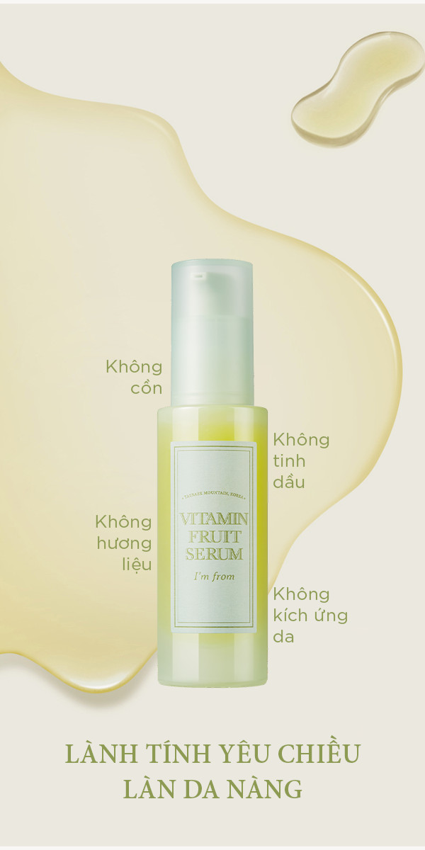 Tinh Chất Vitamin Dưỡng Ẩm, Làm Sáng Da I'm From Vitamin Fruit Serum 30ml