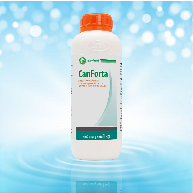 Dinh dưỡng đậm đặc giúp tôm tăng trọng CANFORTA