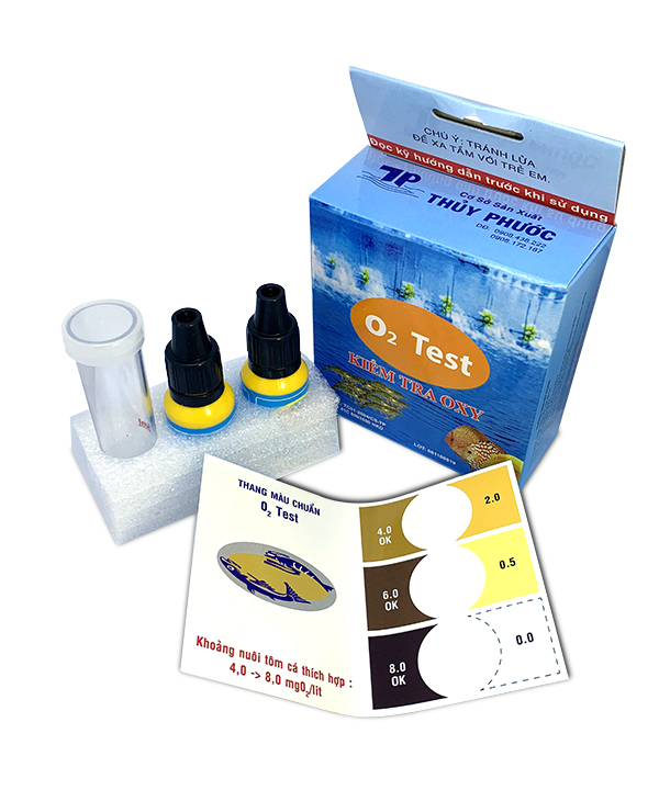 O2 Test Kit - Kiểm Tra Nhanh Hàm Lượng Oxy Có Trong Nước Bể Cá Cảnh, Thuỷ Sinh