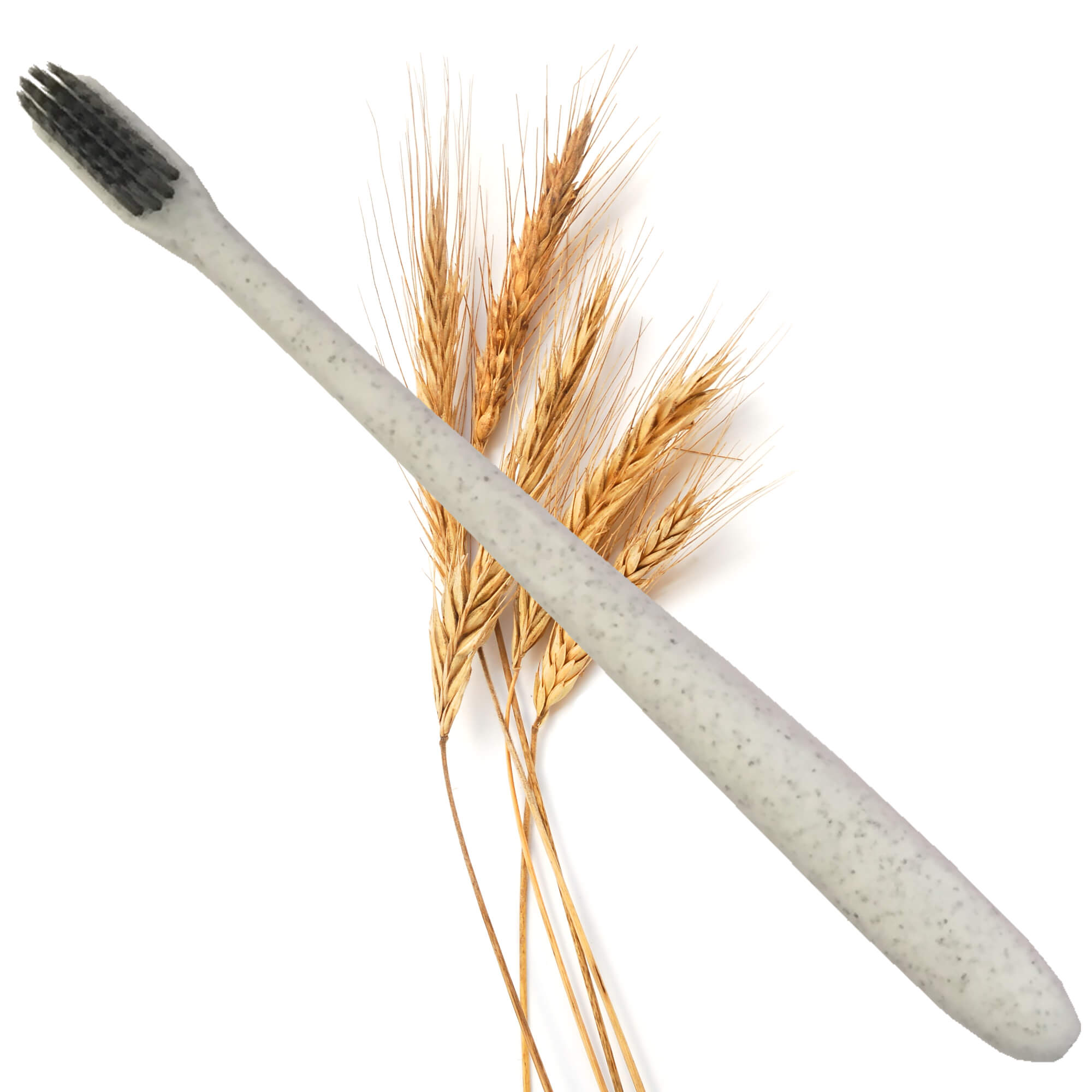 Bàn chải  lúa mạch - Wheatstraw toothbrush Trắng-White