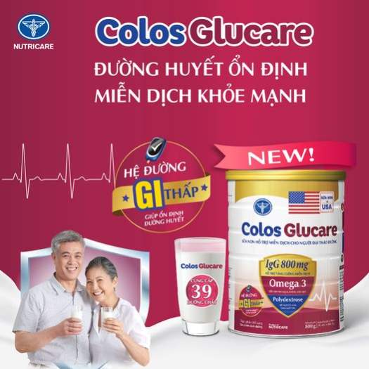 Sữa bột COLOS GLUCARE 800g (cho người tiểu đường)