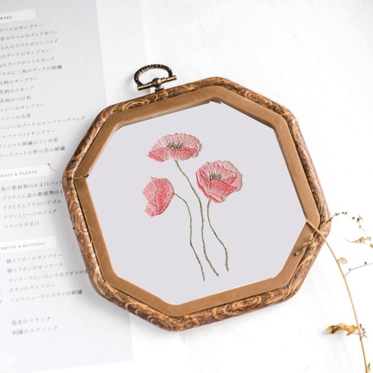 DIY tự thêu trang trí Cô gái Hoa - kit nguyên liệu tự thêu cho người mới- deco home na na