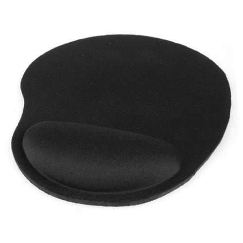 Black Wrist Rest Mouse Mat