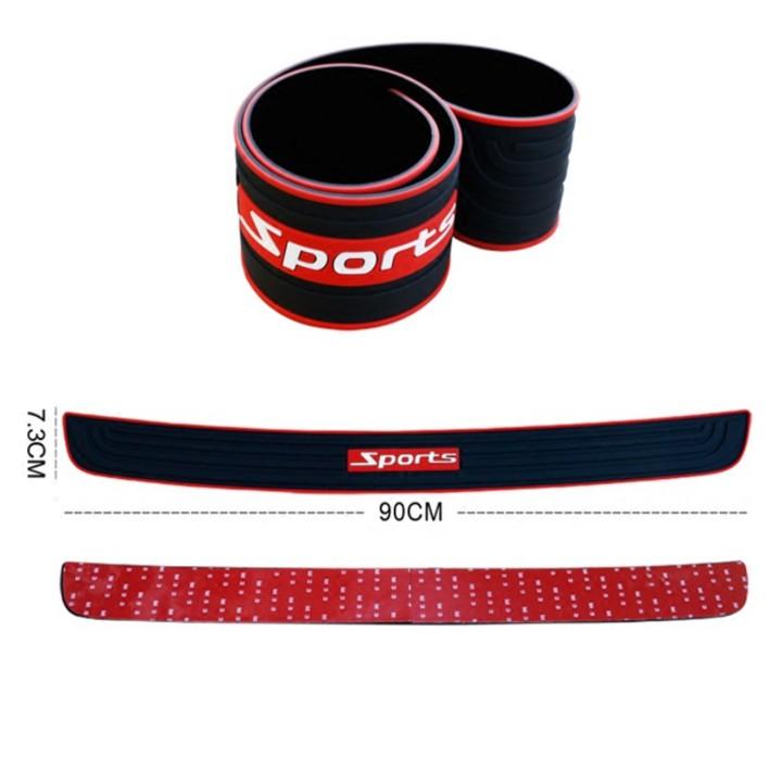 Dải cao su Sports loại cao cấp, dán bảo vệ chống xước cốp sau xe ô tô SP01