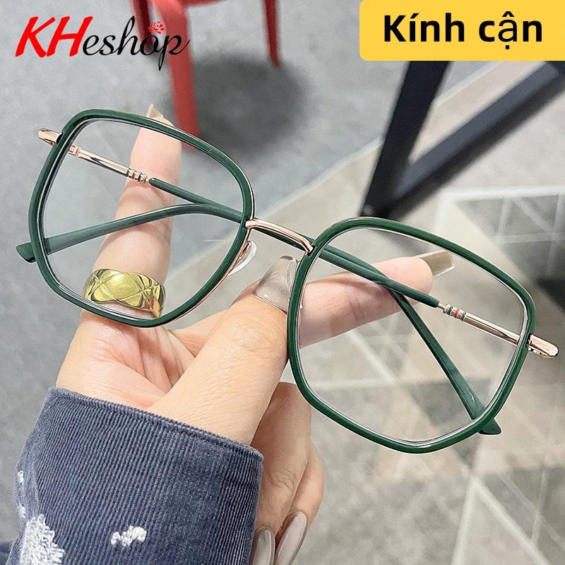 Kính Cận Thị Hot Nhất 2022 Gọng To, phong cách cổ điển chống ánh sáng xanh đủ độ từ -1.00 tới -4.00 độ mã Y6053