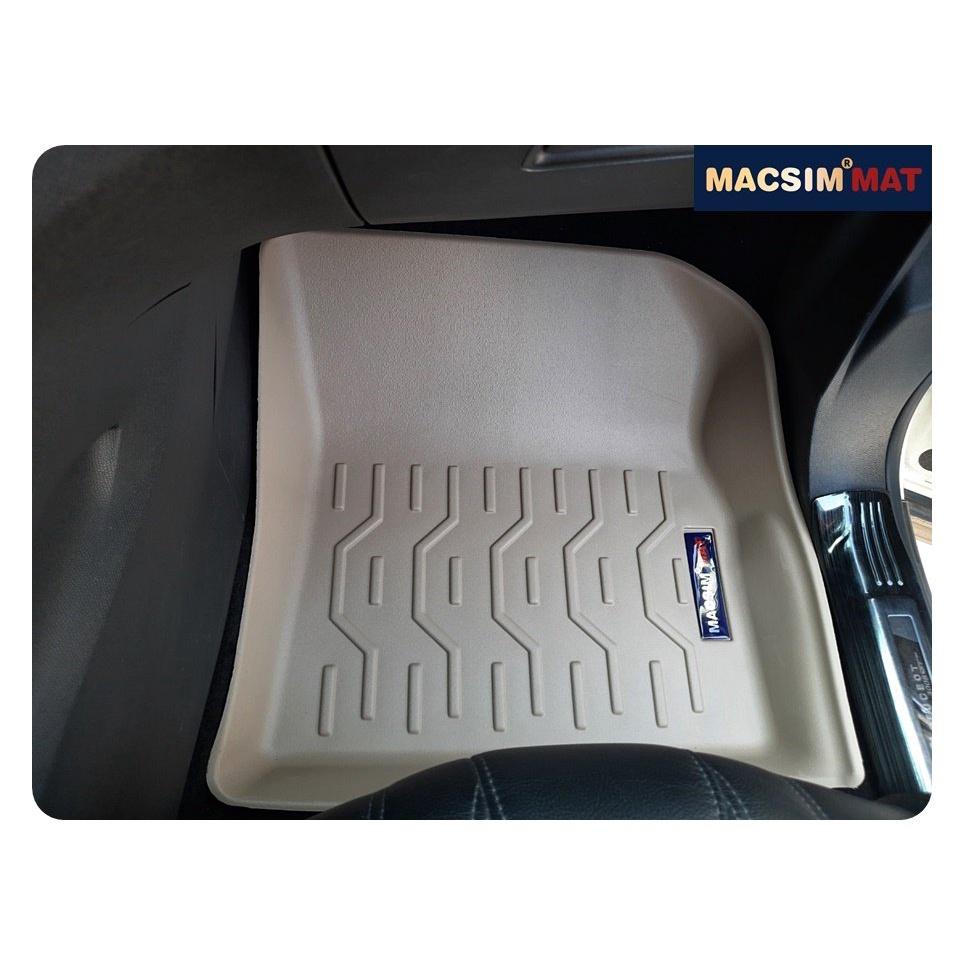 Thảm lót sàn xe ô tô Peugeot 3008 Nhãn hiệu Macsim chất liệu nhựa TPV cao cấp màu be (FDW-178) - 2 hàng ghế