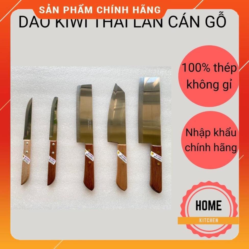 Dao Kiwi Thái Lan cán gỗ chắc chắn, sắc bén, không gỉ. An toàn cho sức khỏe. Hàng chuẩn loại đẹp nhập khẩu chính hãn