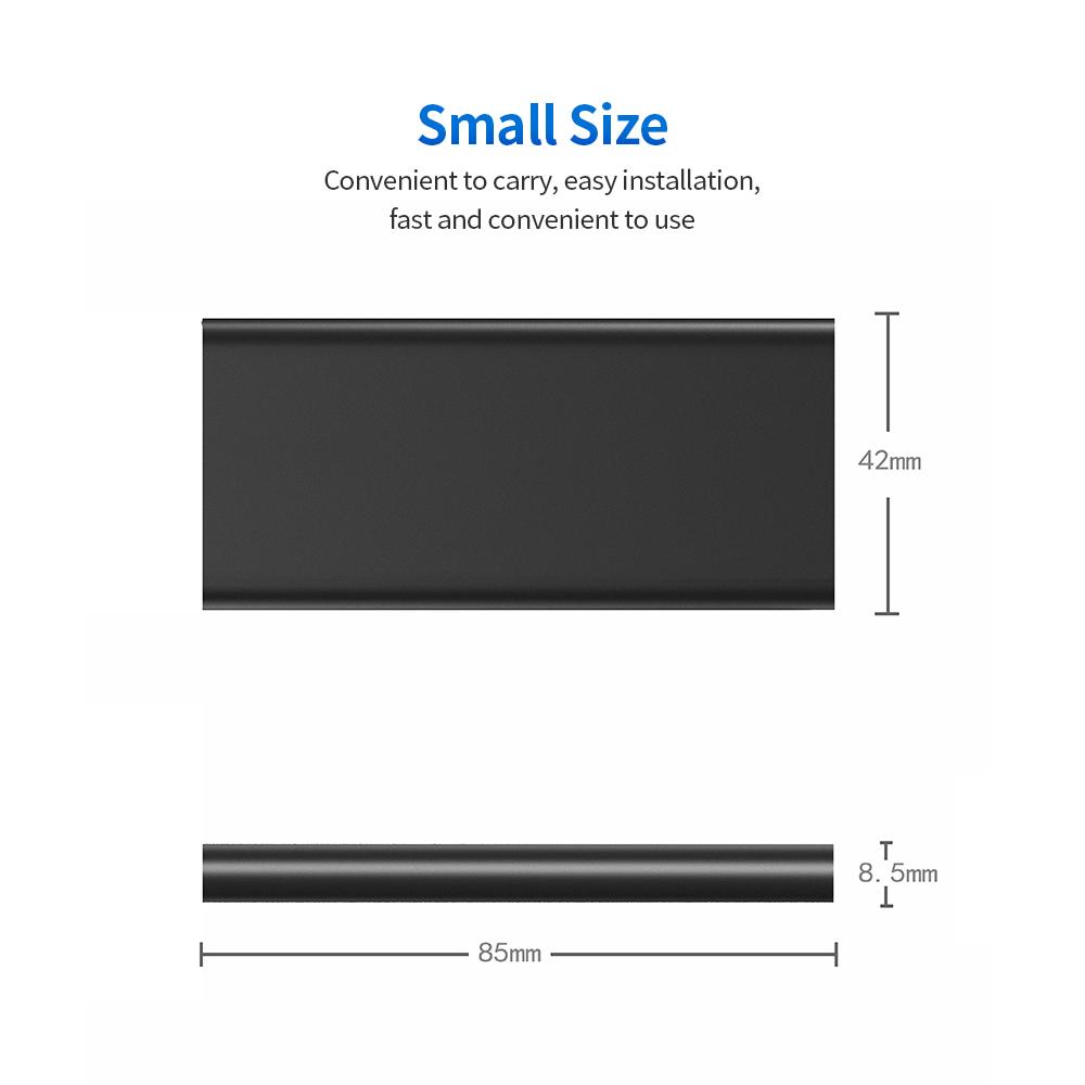 Vỏ bọc USB3.0 đến mSATA SSD Di động Bộ điều hợp ổ cứng thể rắn mSATA tốc độ cao
