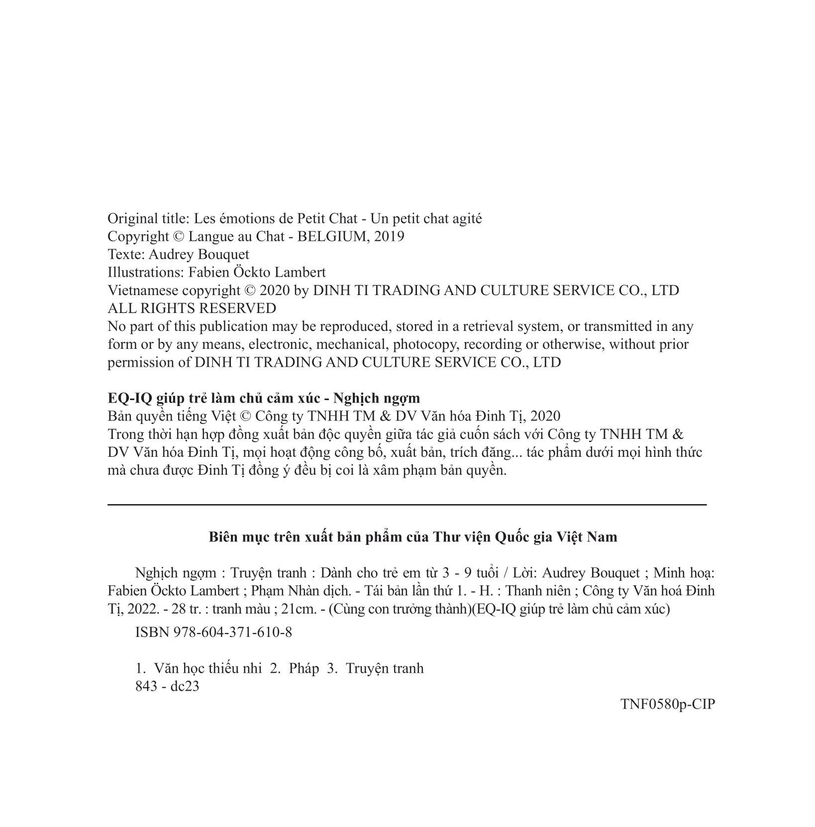 EQ - IQ Giúp Trẻ Làm Chủ Cảm Xúc - Nghịch Ngợm