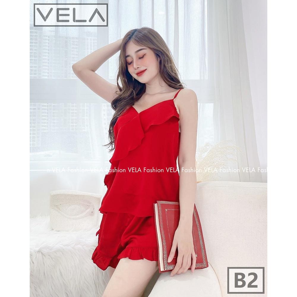 Bộ Đùi Bèo Xéo Lụa Satin