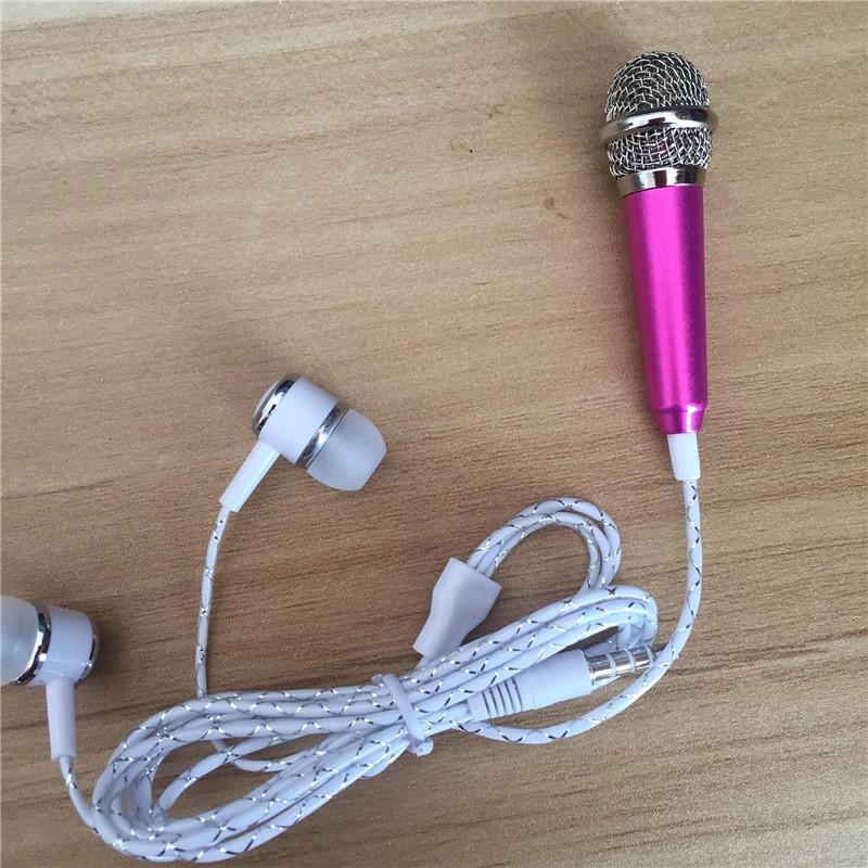 Micro cầm tay Karaoke cho điện thoại di động PC có tai nghe