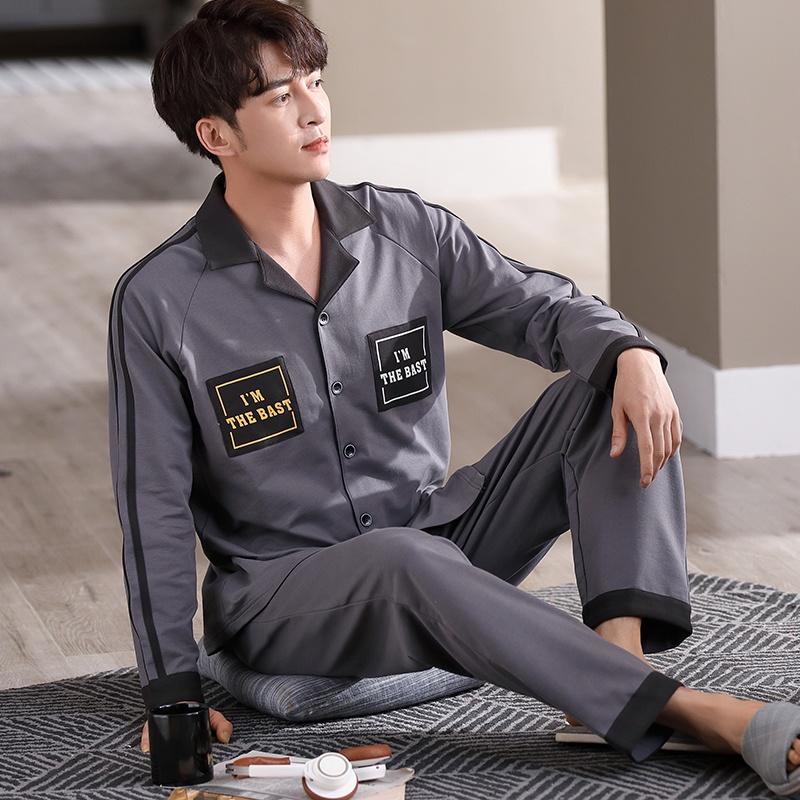 Đồ bộ Pijama nam dài tay, chất vải cotton 100% thoáng mát, tông màu trầm nam tính, phù hợp các chàng trai mạnh mẽ