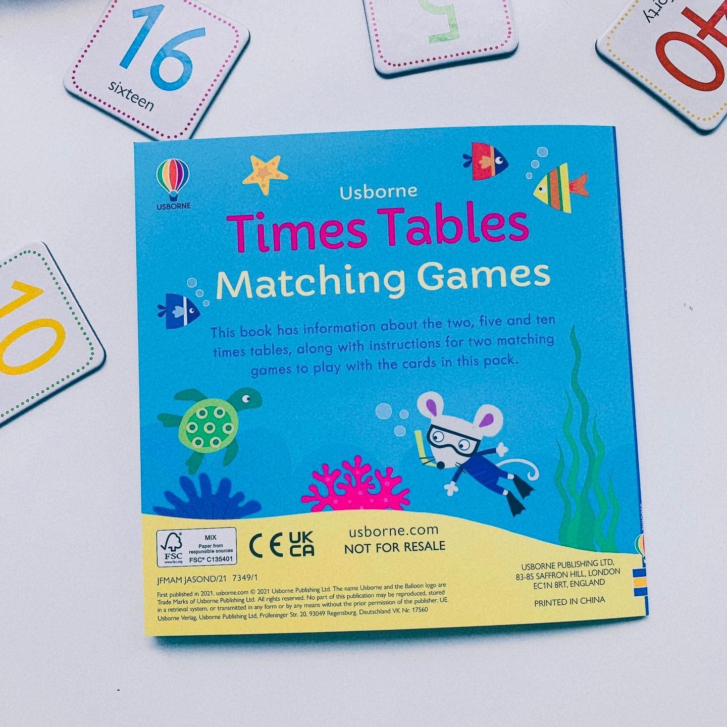 Times Tables Matching Games and Book