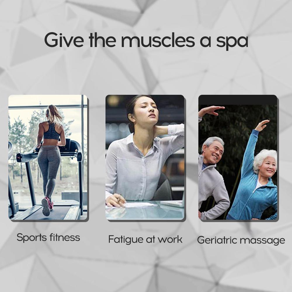 Máy Massage Cầm Tay Tiện Lợi 4 Đầu 6 Tốc Độ Rung Giúp Giãn Cơ Bắp, Thư Giãn, Lưu Thông Máu Hiệu Quả.