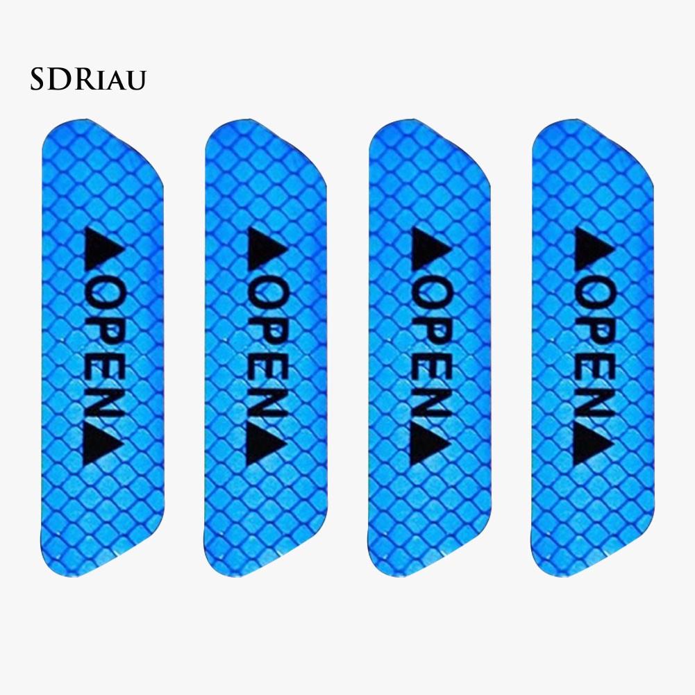 Set 4 nhãn dán phản quang cảnh báo chuyên dụng cho xe hơi