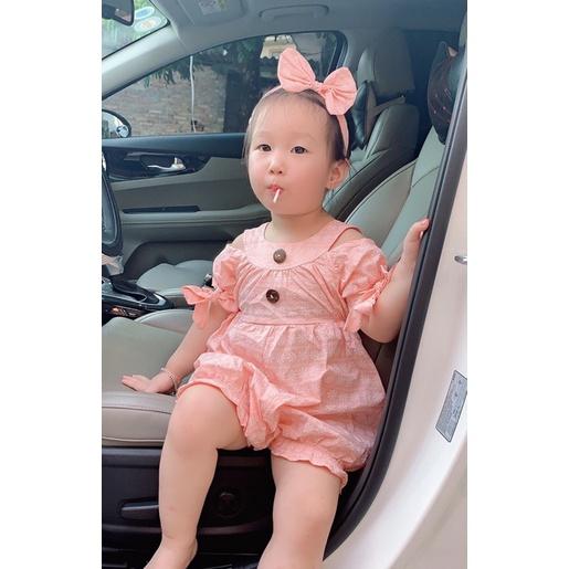 Body Đùi Hoa Nổi Màu Hồng Cam Siêu Mát Cho Bé Gái 3 Đến 12kg