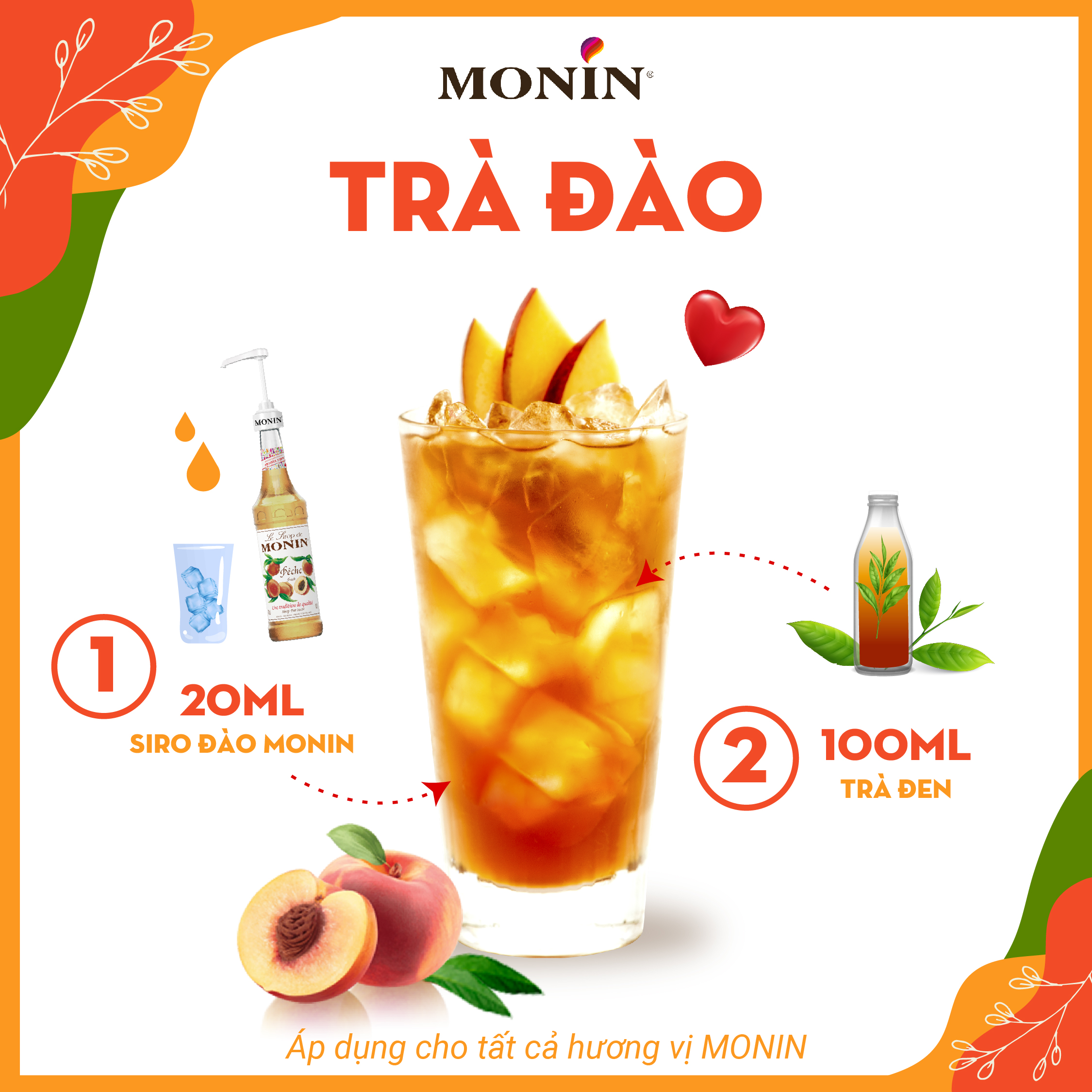 Siro Đào MONIN - 700ML