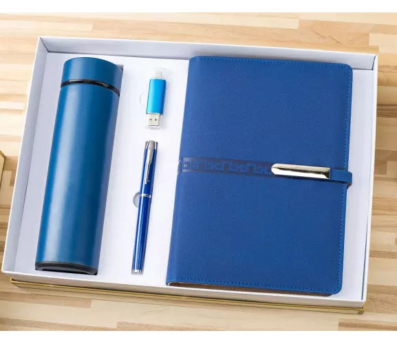 Bộ sổ da, Bình nước, USB, bút kí cao cấp