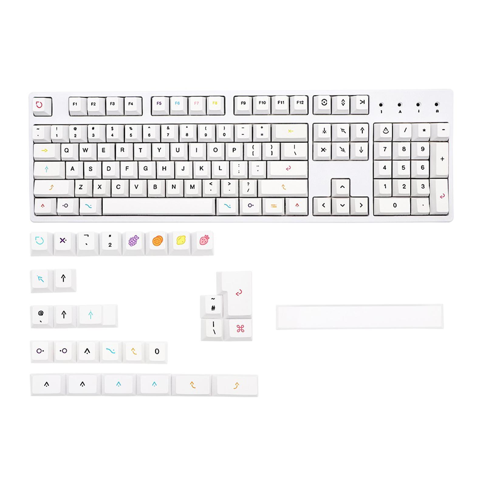 PBT 134 Keys Fruit Simple Theme  Full Set for  Premium
