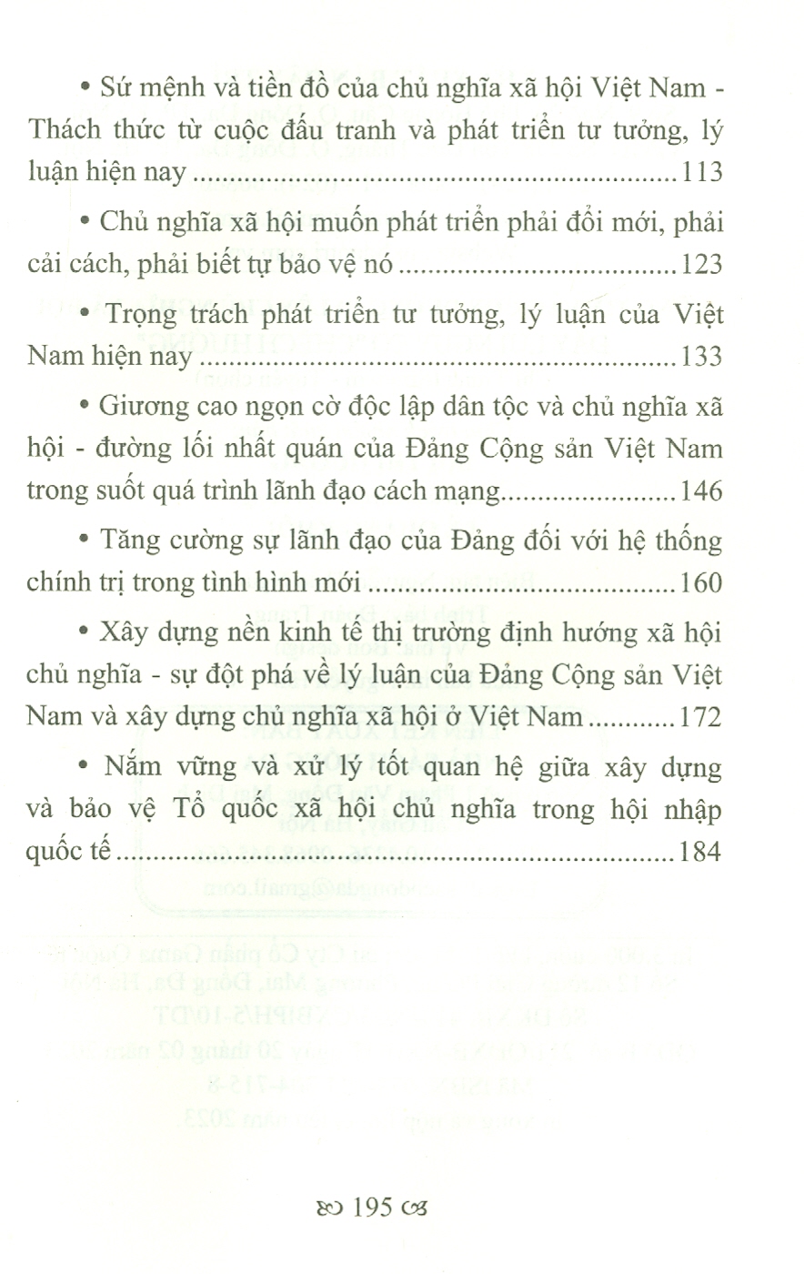 Vững Tin Vào Con Đường Đi Lên Chủ Nghĩa Xã Hội - Đẩy Lùi Nguy Cơ "Chệch Hướng"