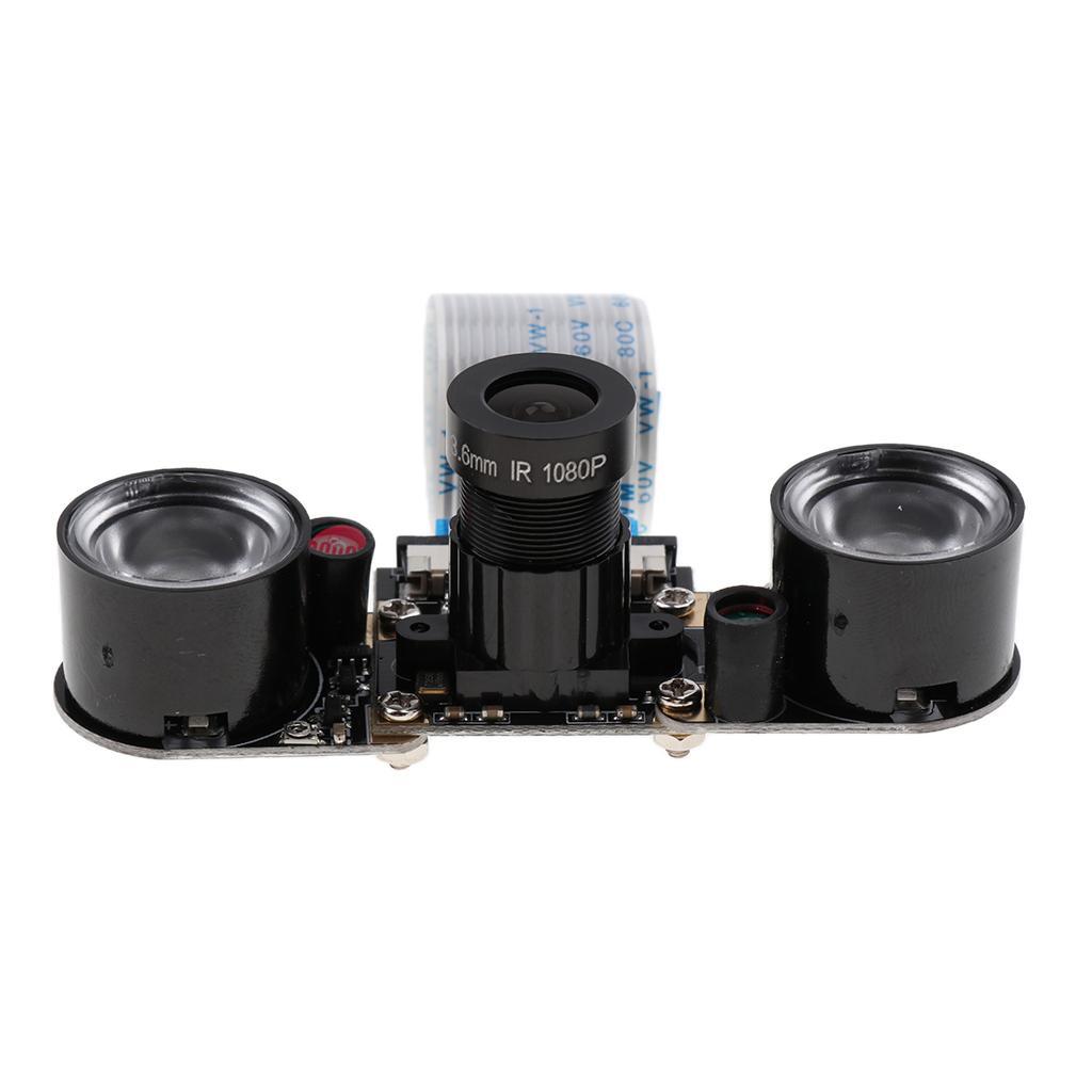1xCamera Infrared Night Vision Adjustable-Focus Module 1080p for Raspberry Pi