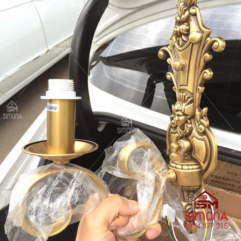 Đèn gắn tường bằng Đồng cao cấp DGT 1009 Kèm Bóng đèn