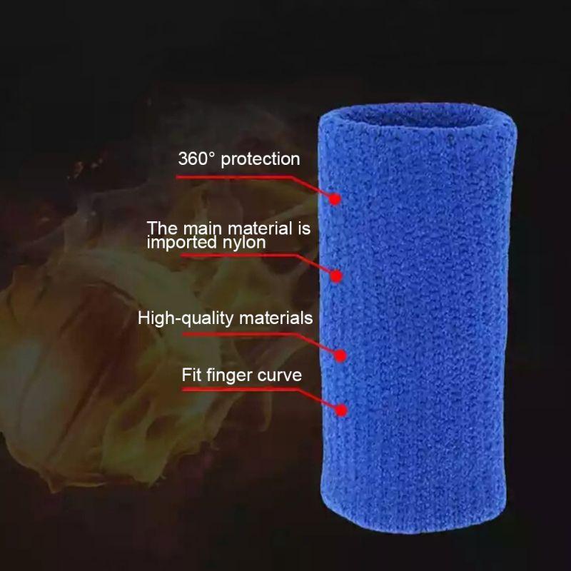10 cái/đặt bóng chuyền cầu lông tay áo ngón tay có thể giặt được bảo vệ tay bảo vệ nẹp hỗ trợ bảo vệ thể thao Color: khaki