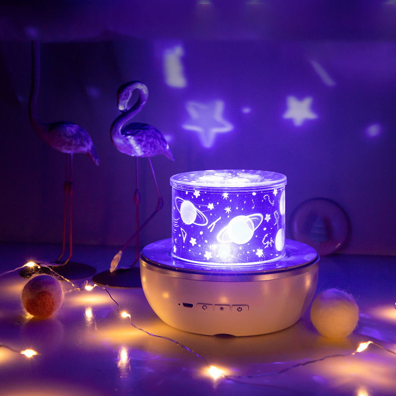 Đèn LED Trang Trí Tiệc Xoay Tròn Mô Phỏng Trời Sao Đa Năng