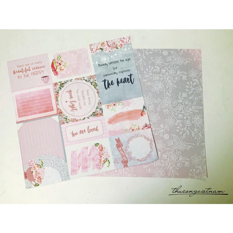 Giấy Scrapbook, Album, thiệp cao cấp in 2 mặt