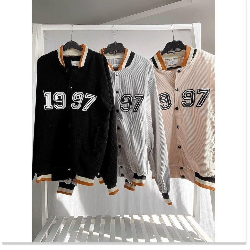 ÁO KHOÁC NHUNG NAM NỮ 1997 BOMBER UNISEX CHẤT LIỆU THOÁNG MÁT CHO MÙA HÈ KHÁNH AN STORE