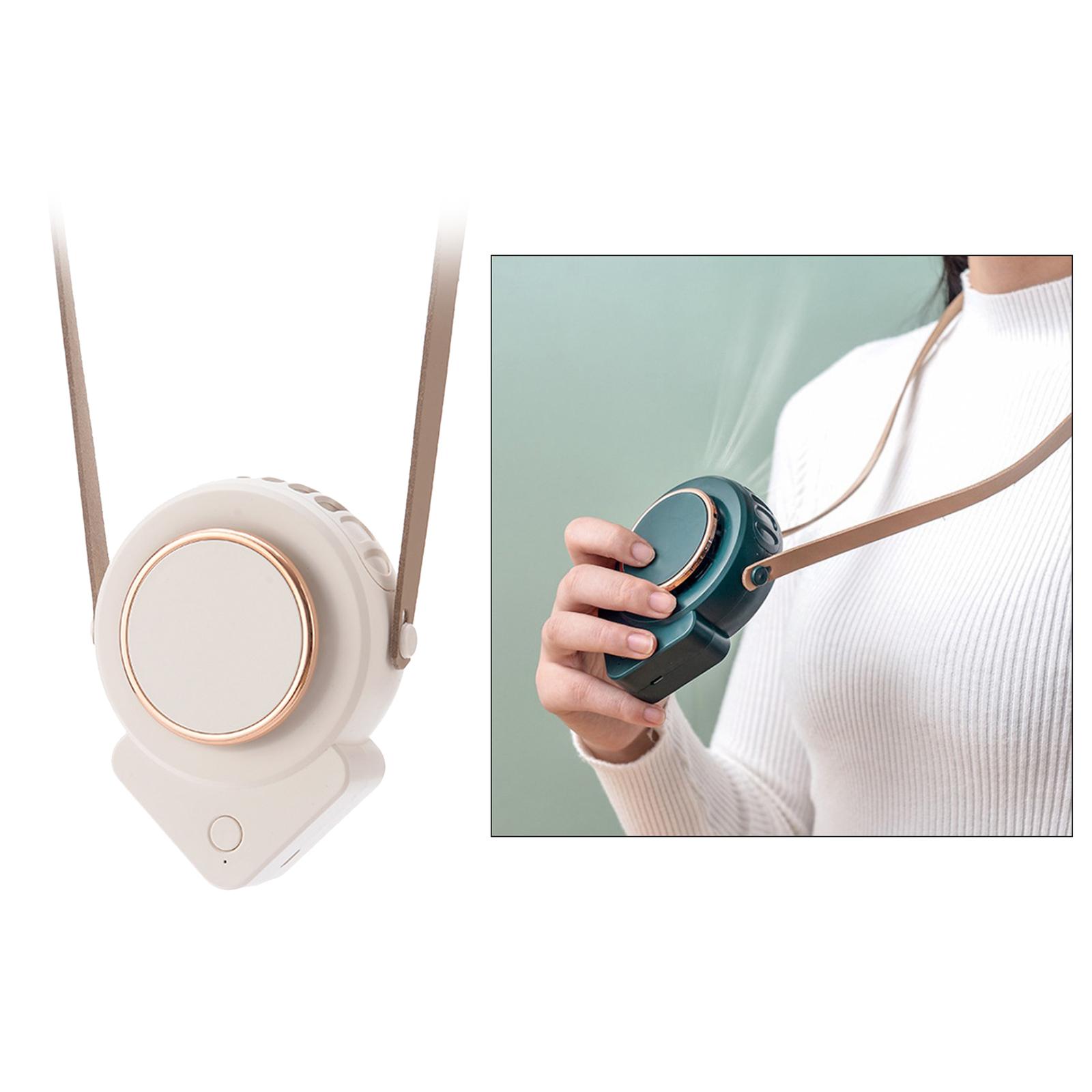 USB Rechargeable Neck Fan Portable Wearable Mini Personal Fan 5V 2.5W
