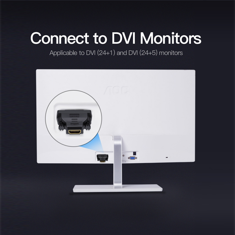 Đầu chuyển DVI(24+1) to HDMI Vention - Hàng chính hãng