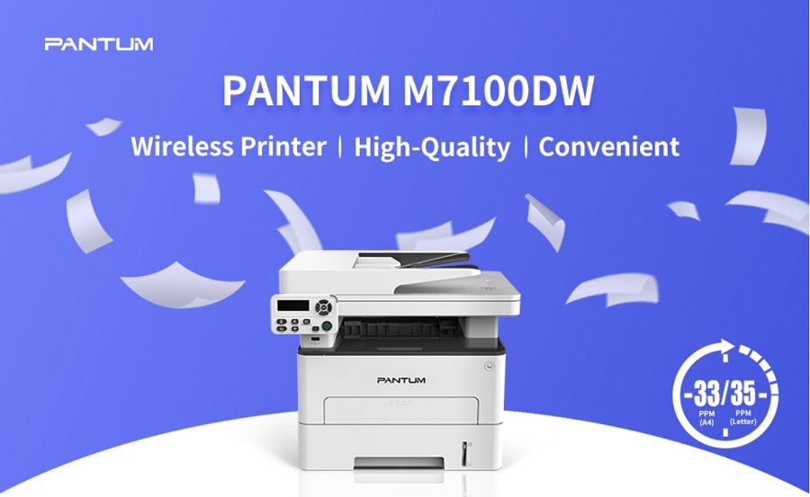 Máy in laser đa chức năng PANTUM M7100DW - Hàng Chính Hãng