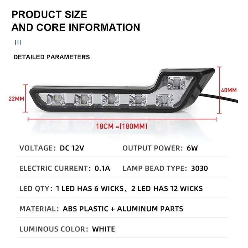 Đèn LED 6 Bóng 12V 7 Bóng Chống Sương Mù Cho Xe Hơi