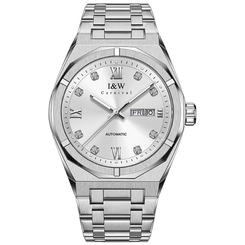 Đồng hồ nam chính hãng IW Carnival IW751G-4 ,Kính sapphire,chống xước,Chống nước30m,BH24 tháng,Máy điện tử(pin),dây da